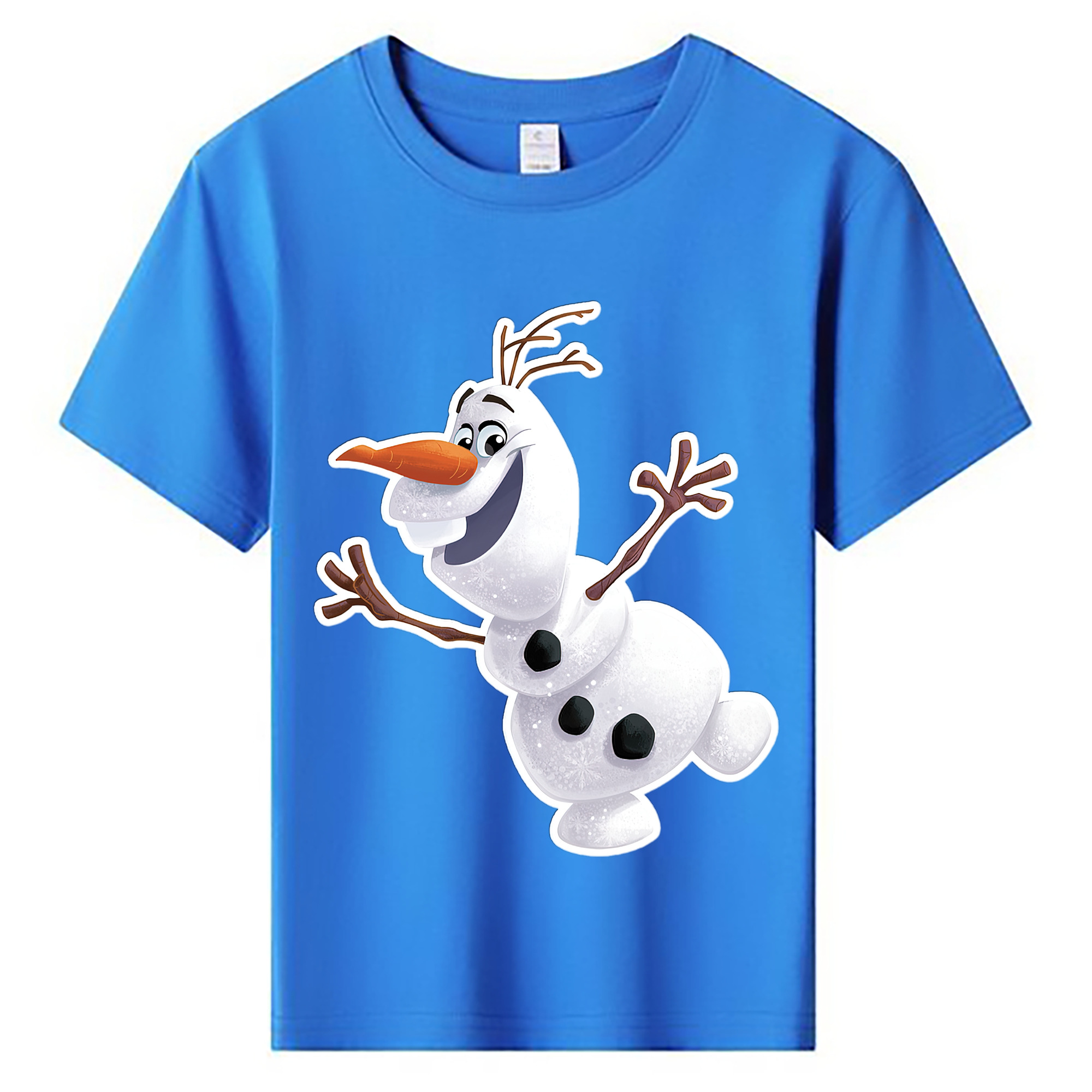 （画像用） アナと雪の女王 アンナ エルサ Frozen Anna Elsa 綿100％キッズTシャツ（フロントプリント）